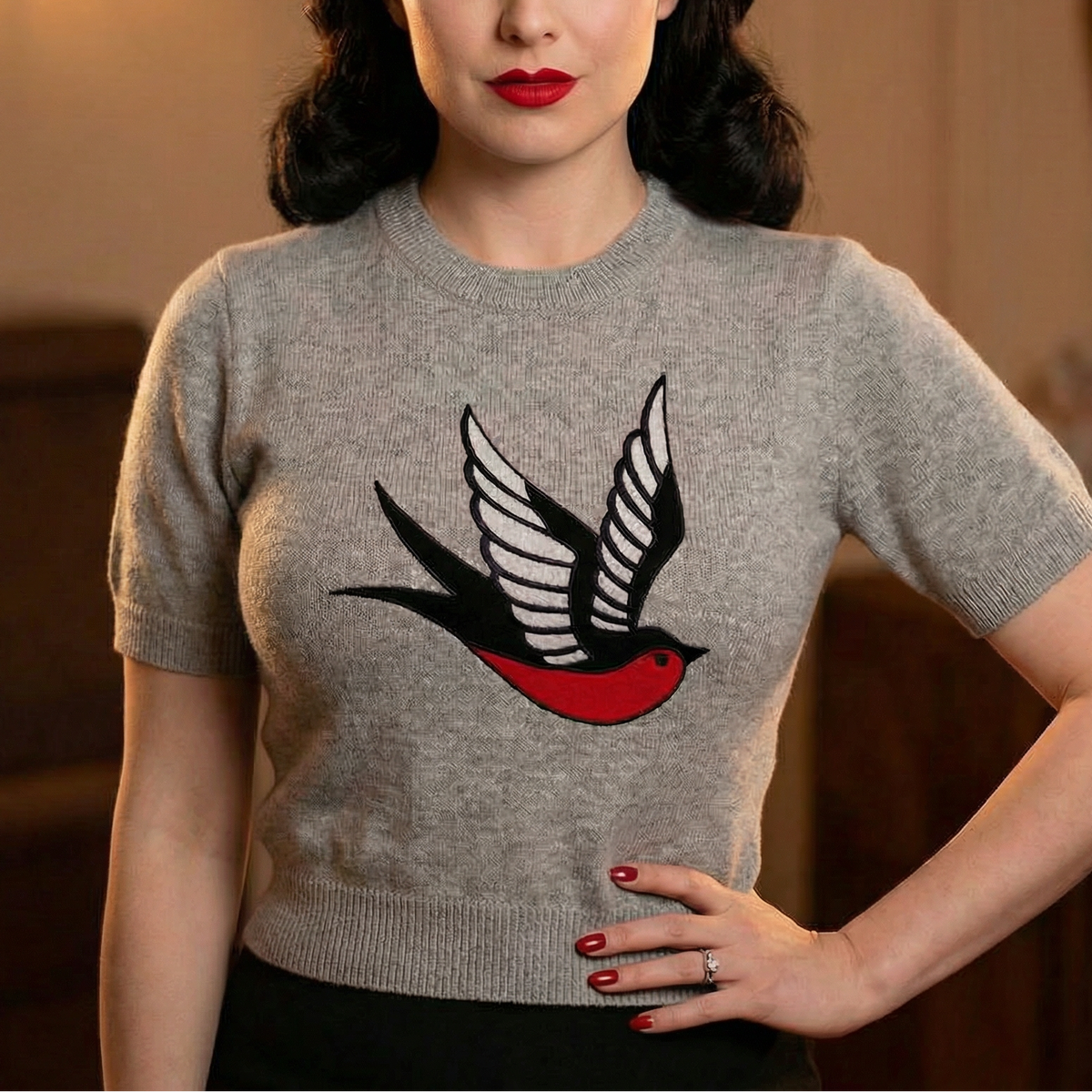 Traditional Sparrow Gray Sweater [Available in S-L]