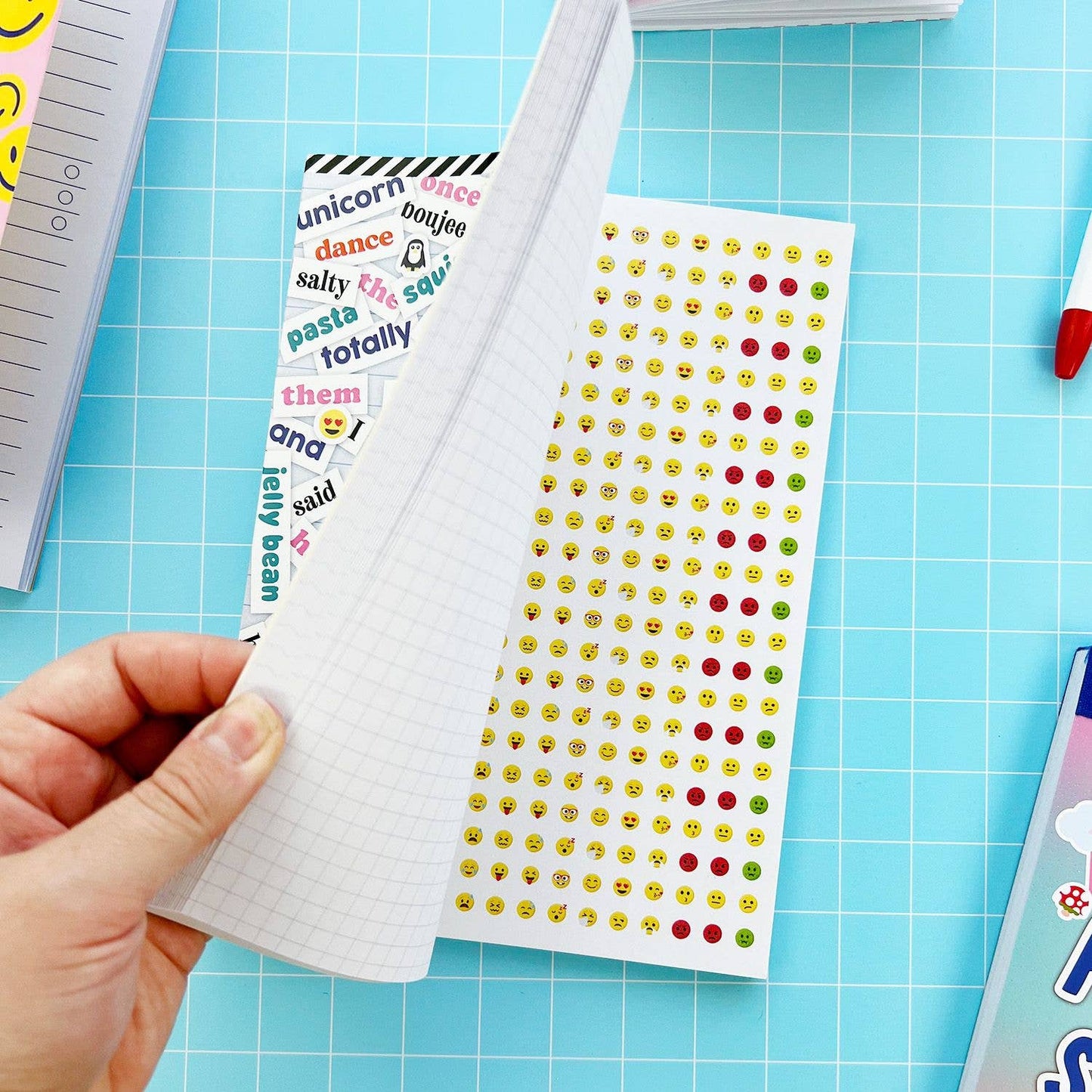 Trendy Sticker Poetry Book | Words Decorative Decals | Sticker Lovers Collection