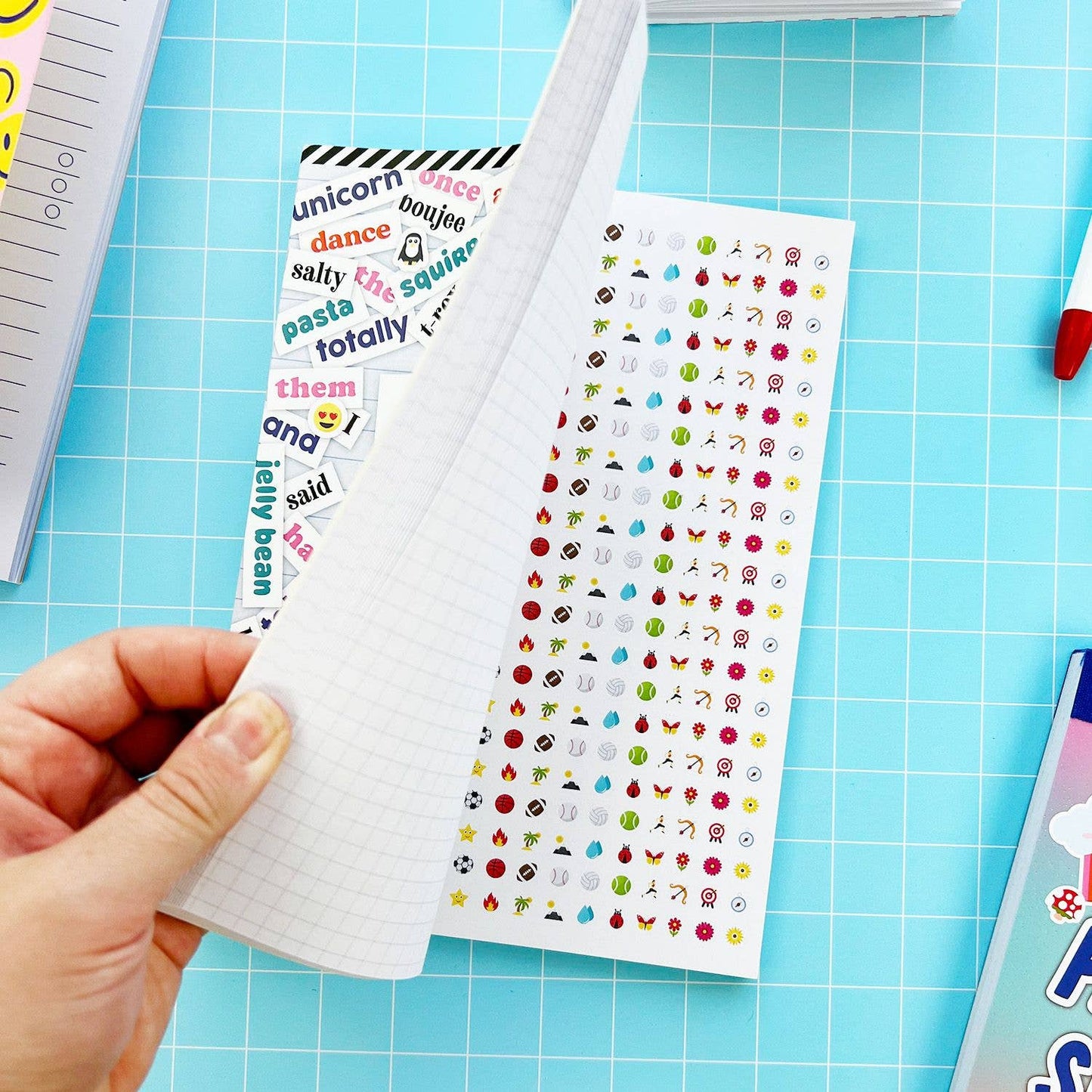 Trendy Sticker Poetry Book | Words Decorative Decals | Sticker Lovers Collection