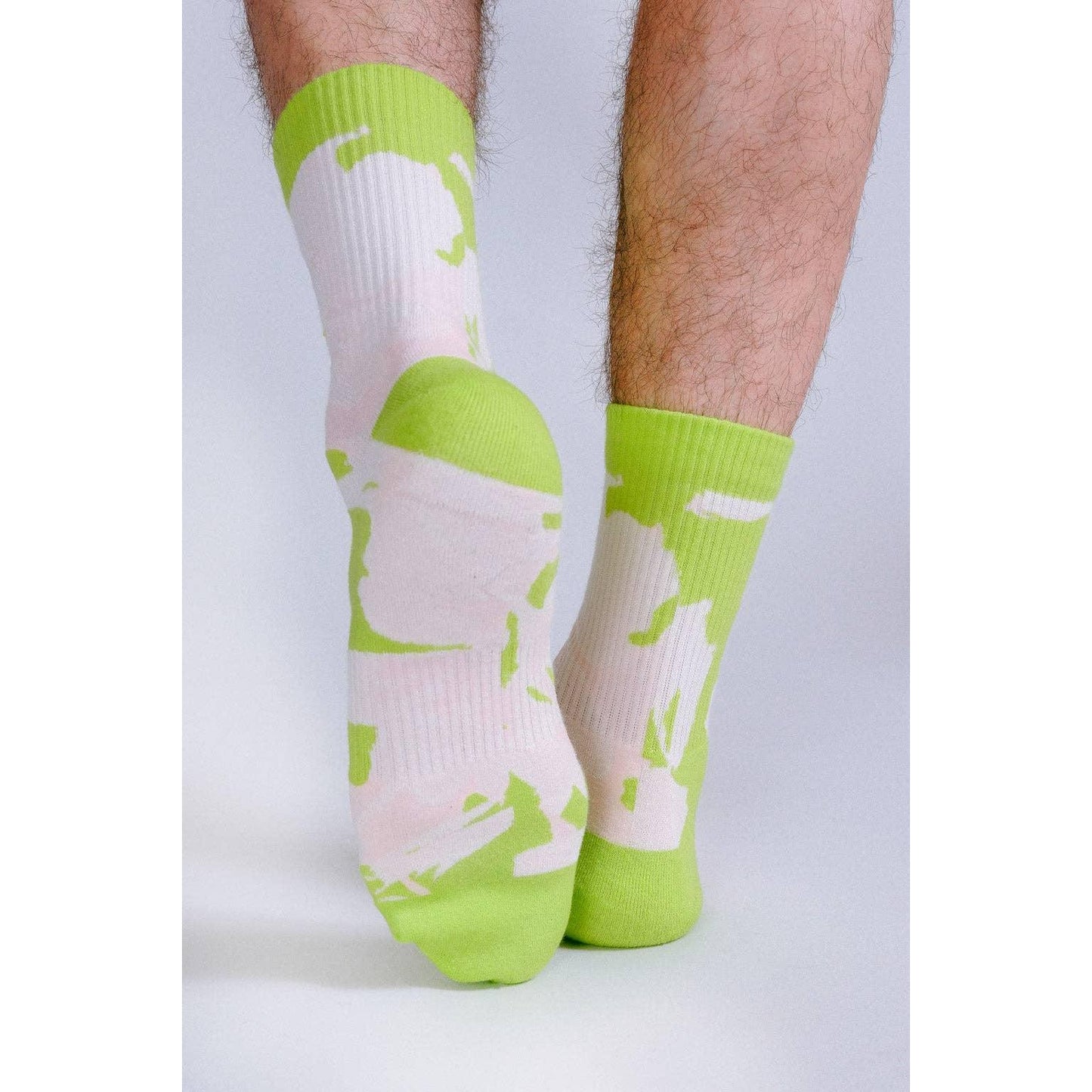 Tropics Crew Socks Neon | Tropical Pattern Socks Men 9 to 12