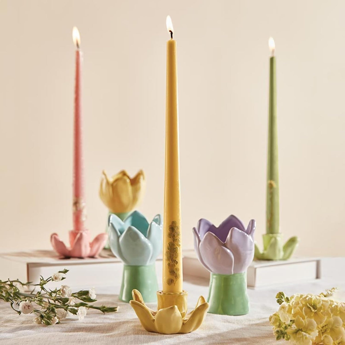 Tulip Ceramic Accent | Purple, Yellow, or Blue | 47th & Main