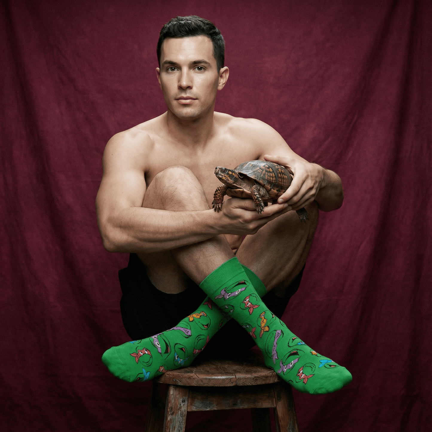 Turtle Games Men’s Crew Socks | Teenage Mutant Ninja Turtles Inspired Socks