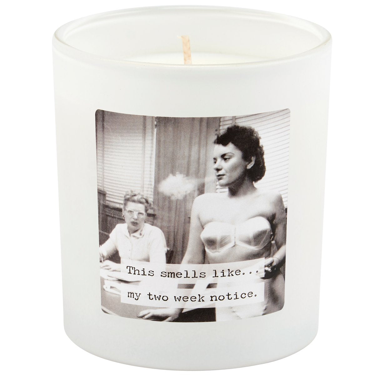 Two Week Notice Candle in Cotton Scent