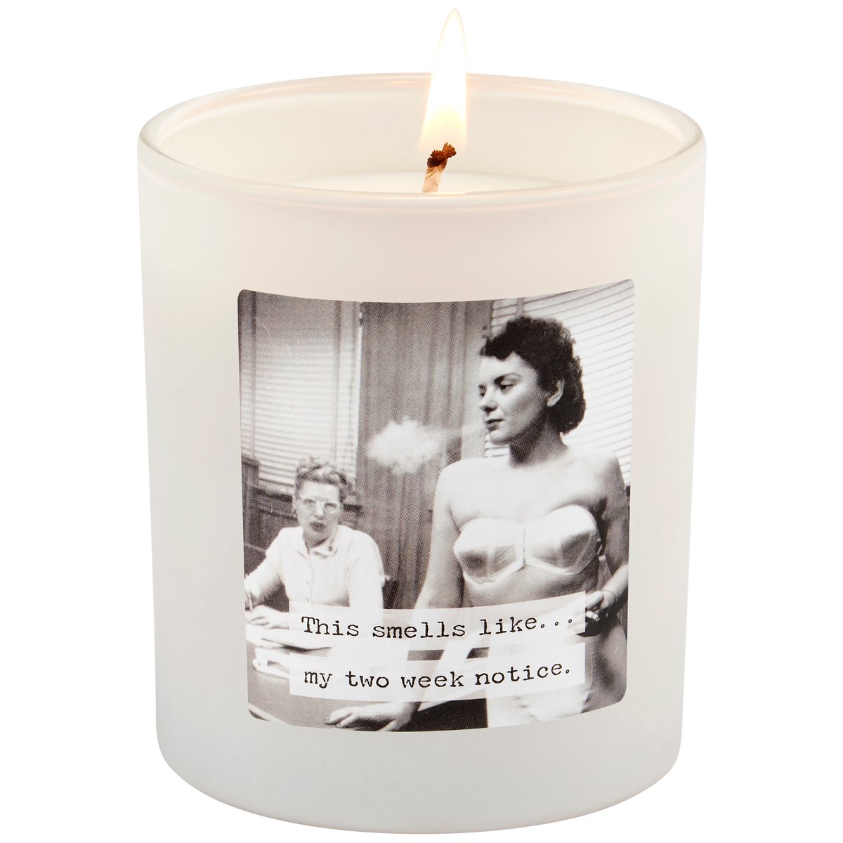 Two Week Notice Candle in Cotton Scent