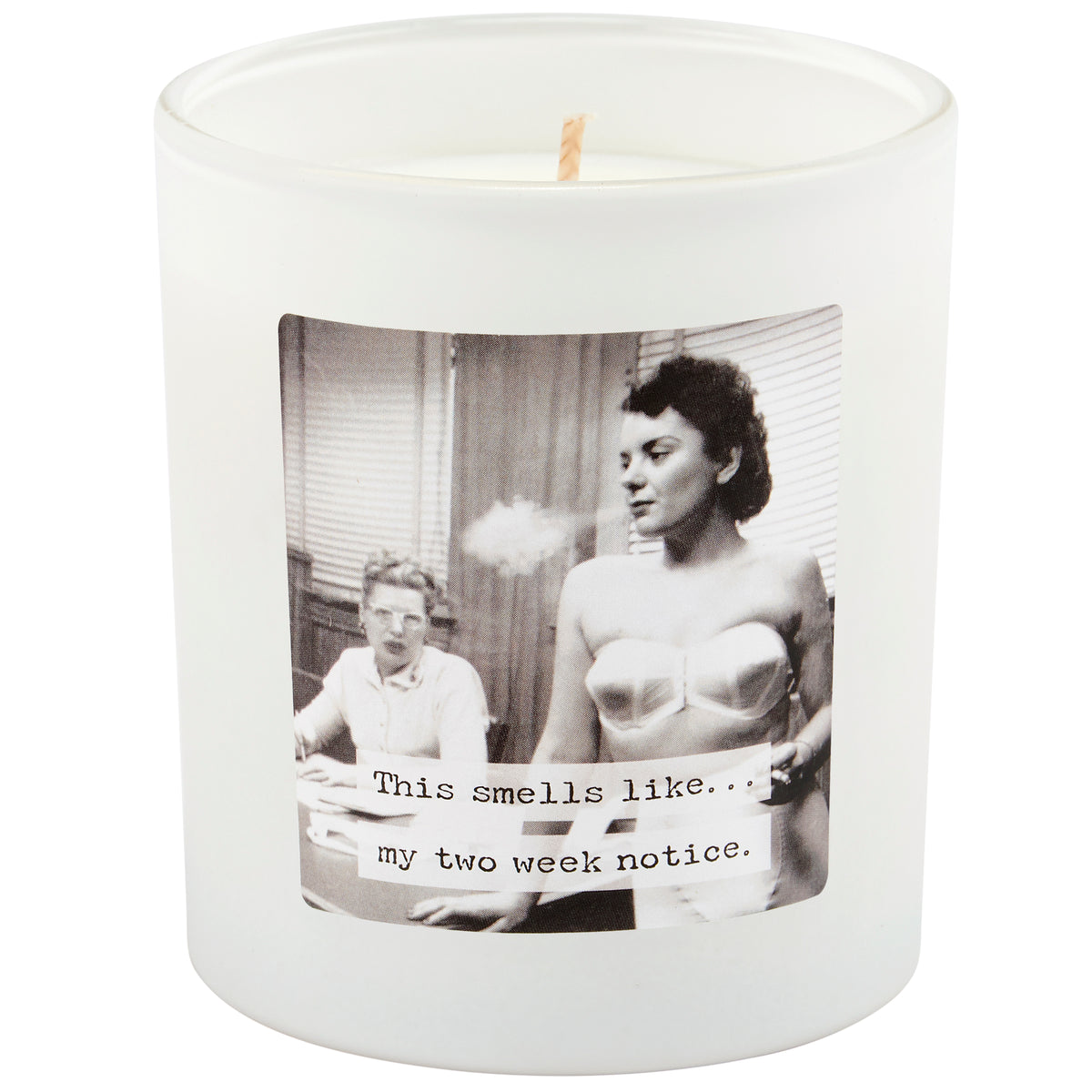 Two Week Notice Candle in Cotton Scent