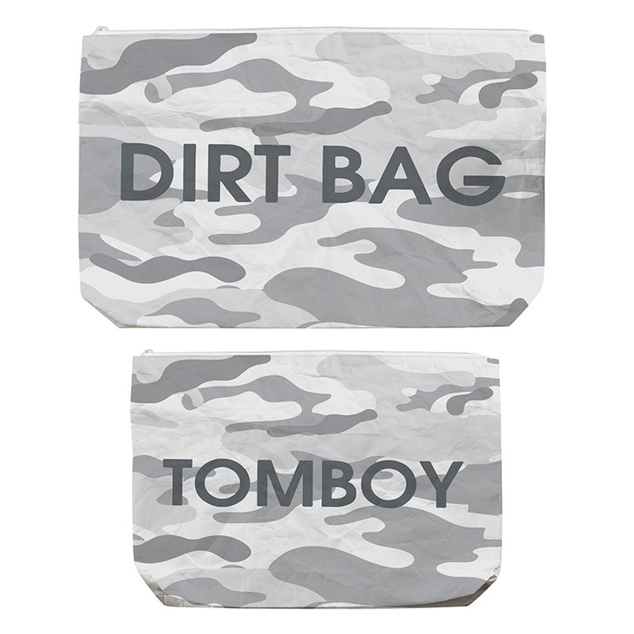 Tyvek Bag Camo Tomboy/Dirt Bag in Set of 2 | Large Travel Bag Organizer