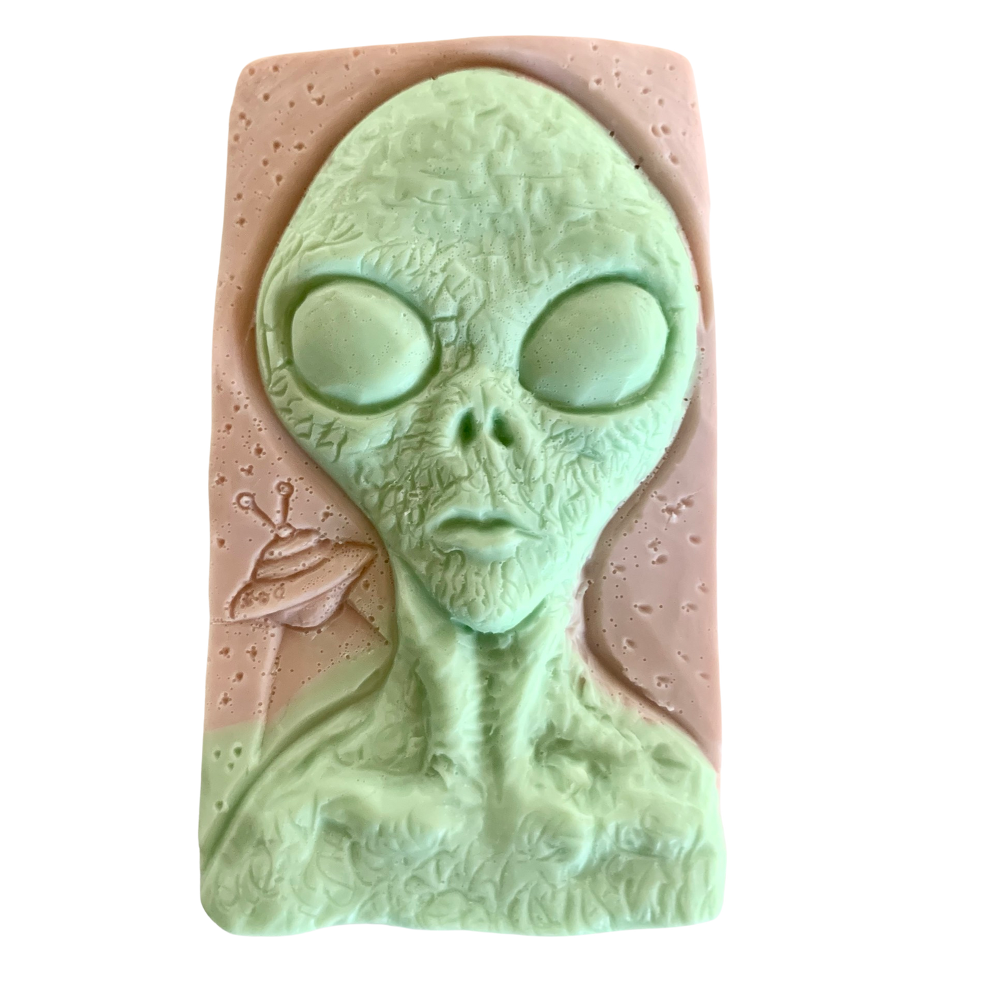 UFO and Alien Bar Soap in Oatmeal Milk and Honey Scent | Vegan and Eco-Friendly Halloween Alien Themed Body Cleanser