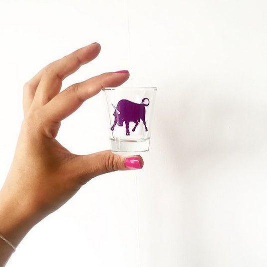 Unicorn Horn Bull "Bullicorn" Shotglass | GetBullish Original Mini Glass