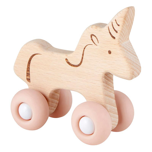 Unicorn Silicone Wood Toy | Baby Toddler | 3.2" x 3.25"