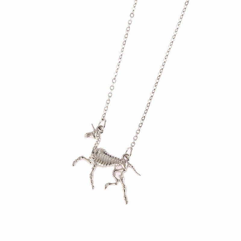 Unicorns Are Real Fossil Necklace in Gold or Silver in a Gift Box