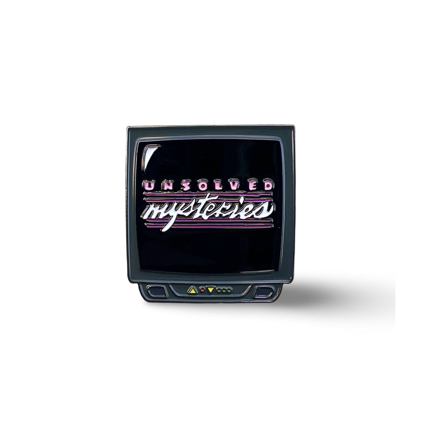 “Unsolved Mysteries” Nostalgic True Crime TV Enamel Pin