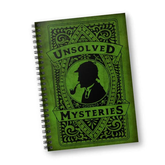 Unsolved Mysteries Spiral Notebook | 8 ¼ x 5 ¾ in