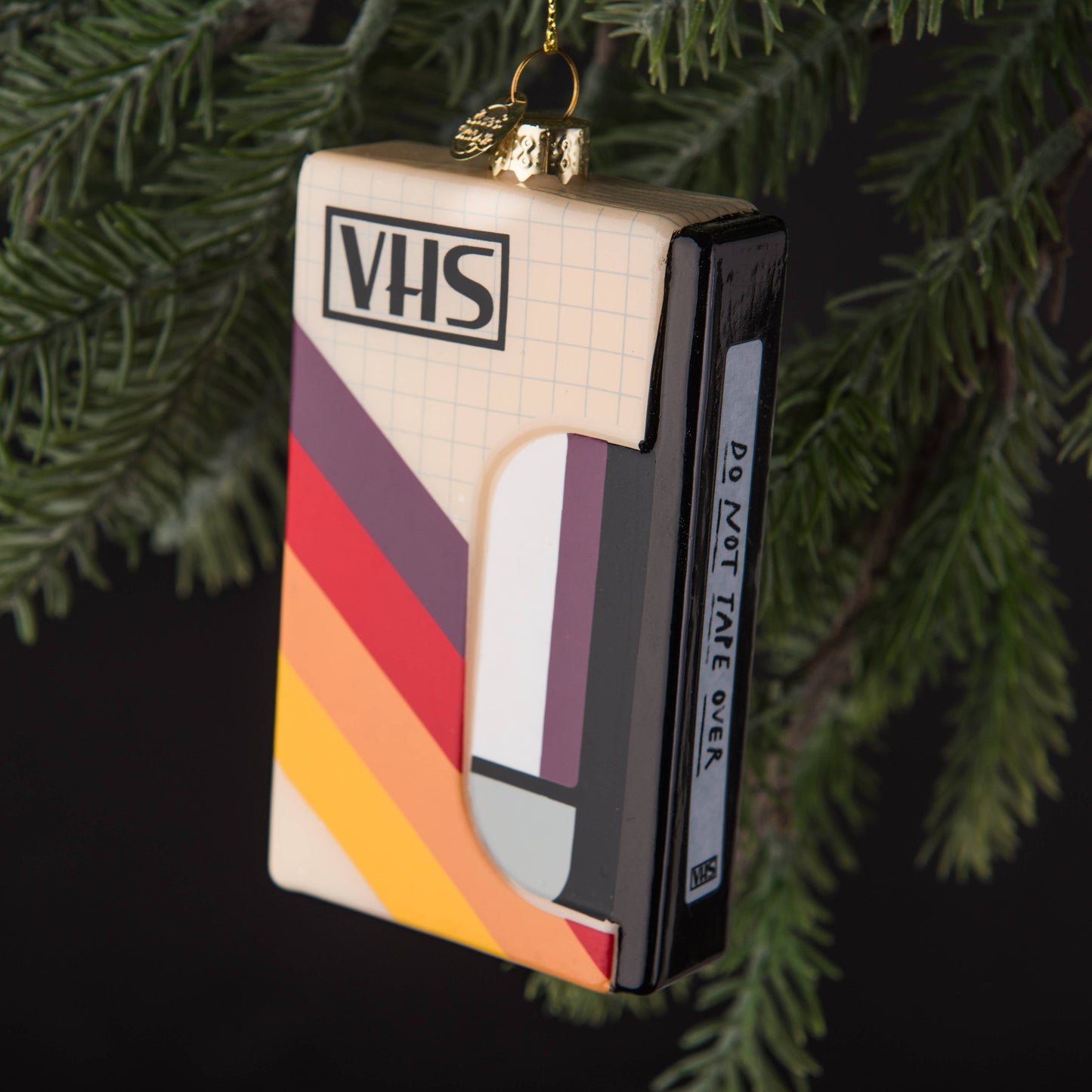 VHS Tape Holiday Ornament In Gift Box | Gift-Ready Retro Christmas Decor