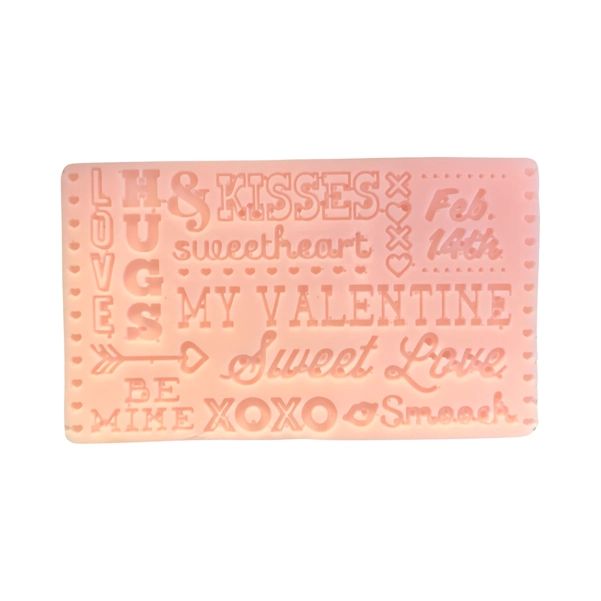 Valentine Sayings Pink Bar of Soap | Cotton Candy Scent | Valentine Gifts