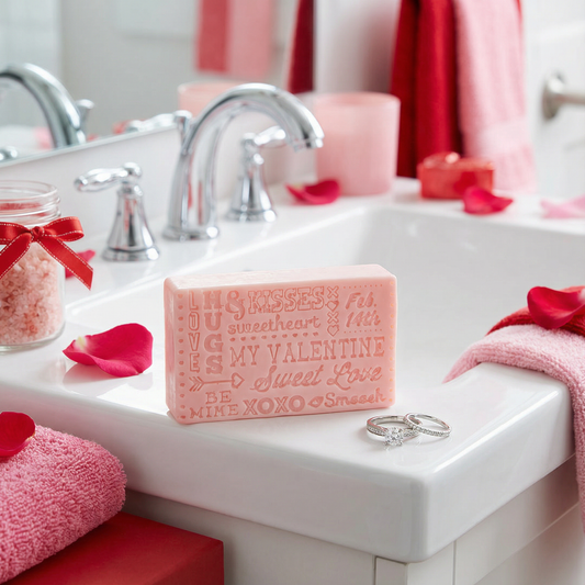 Valentine Sayings Pink Bar of Soap | Cotton Candy Scent | Valentine Gifts