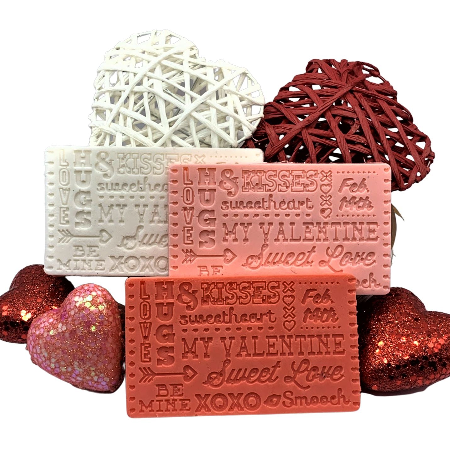 Valentine Sayings Red Bar of Soap | Strawberry Scent | Valentine Gifts