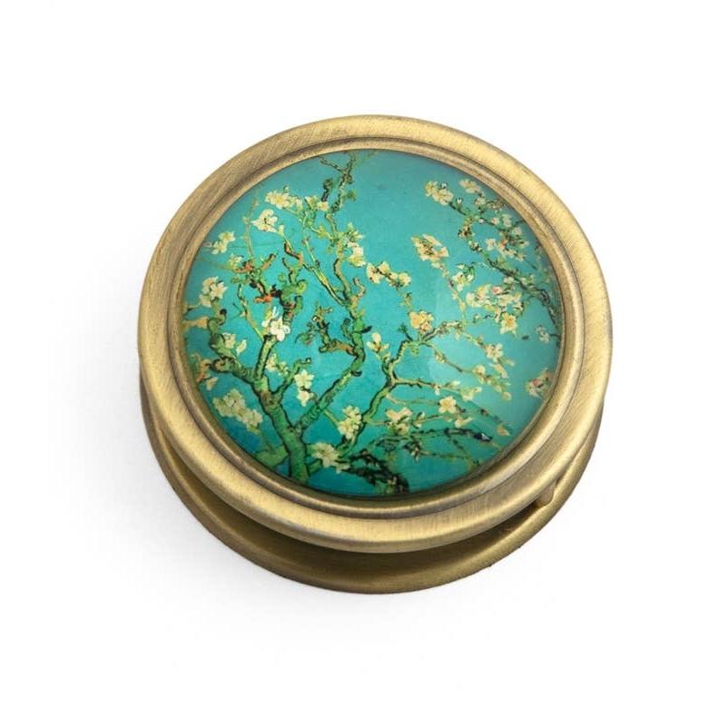 Van Gogh Almond Blossom Folding Magnifier | Fine Art Themed Giftable Magnifying Glass-Value Arts-The Bullish Store