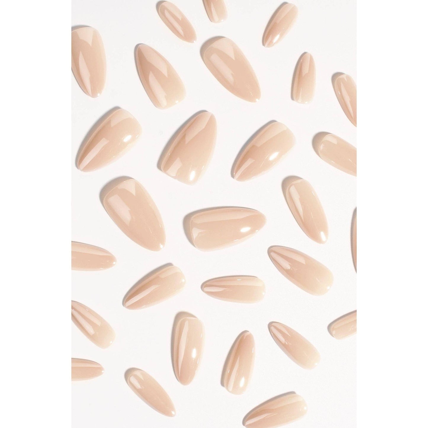 Vanilla Sugar Pop Press-On Nails – Glossy French Vanilla Glaze | Non-Toxic & Reusable