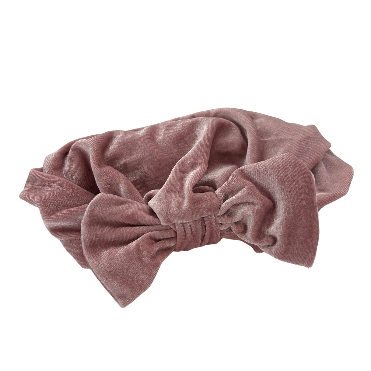 Velvet Bow Turban Headwrap | Wire-Shaped Bow in 4 Colors