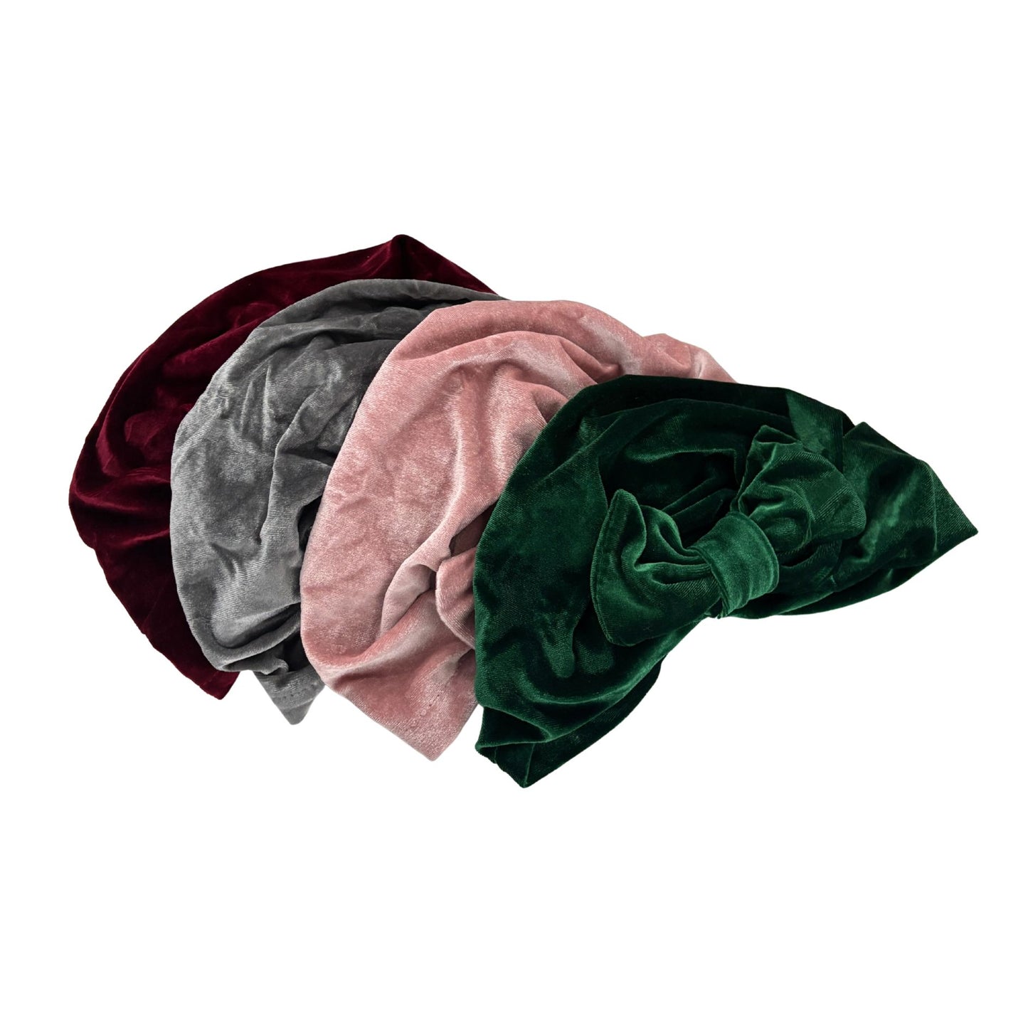 Velvet Bow Turban Headwrap | Wire-Shaped Bow in 4 Colors