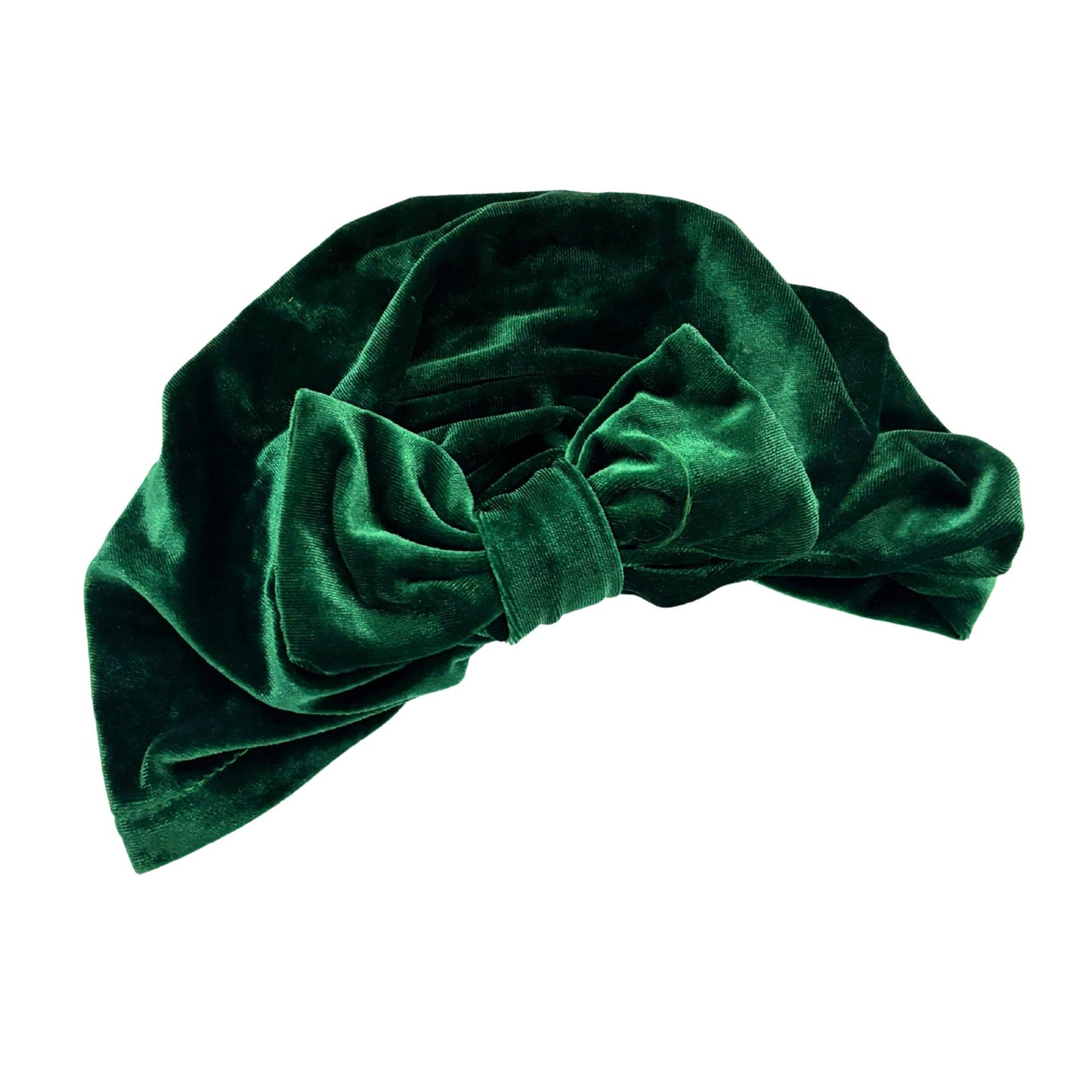 Velvet Bow Turban Headwrap | Wire-Shaped Bow in 4 Colors
