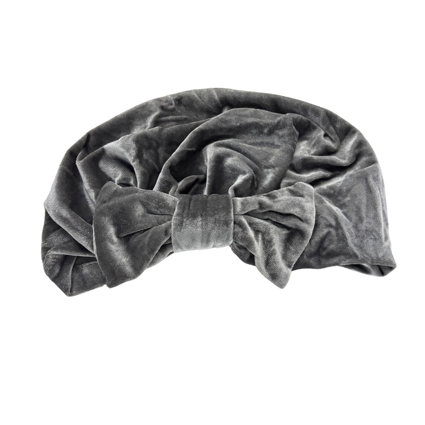 Velvet Bow Turban Headwrap | Wire-Shaped Bow in 4 Colors