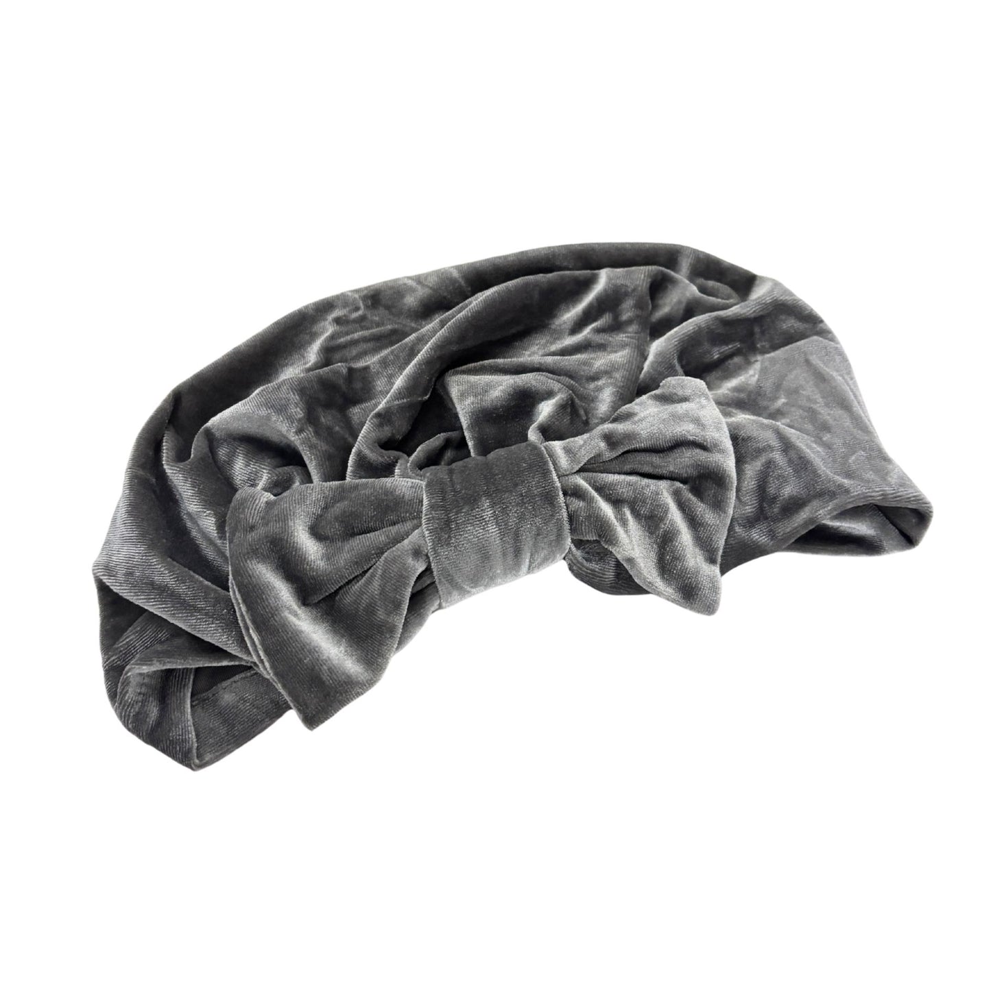Velvet Bow Turban Headwrap | Wire-Shaped Bow in 4 Colors