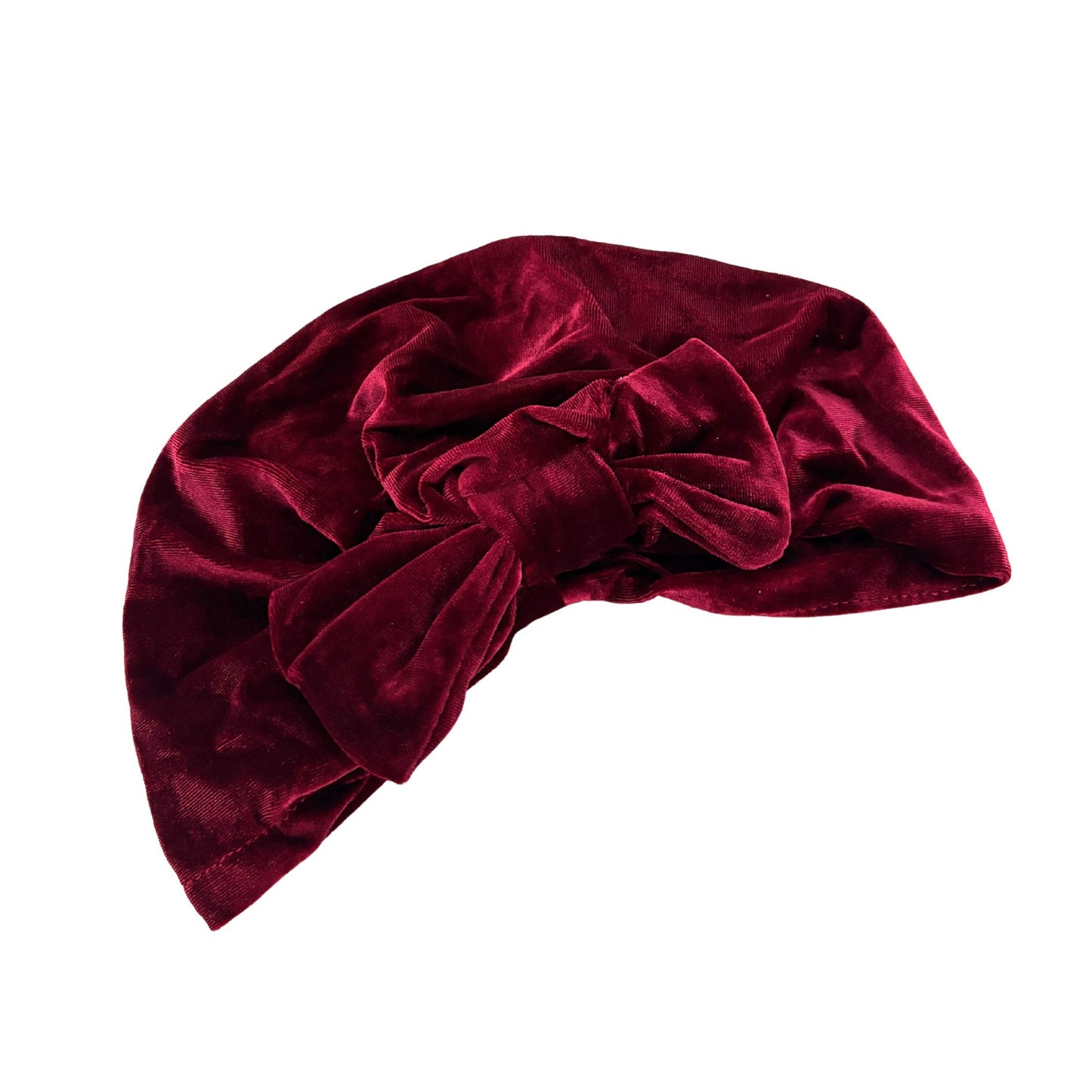 Velvet Bow Turban Headwrap | Wire-Shaped Bow in 4 Colors