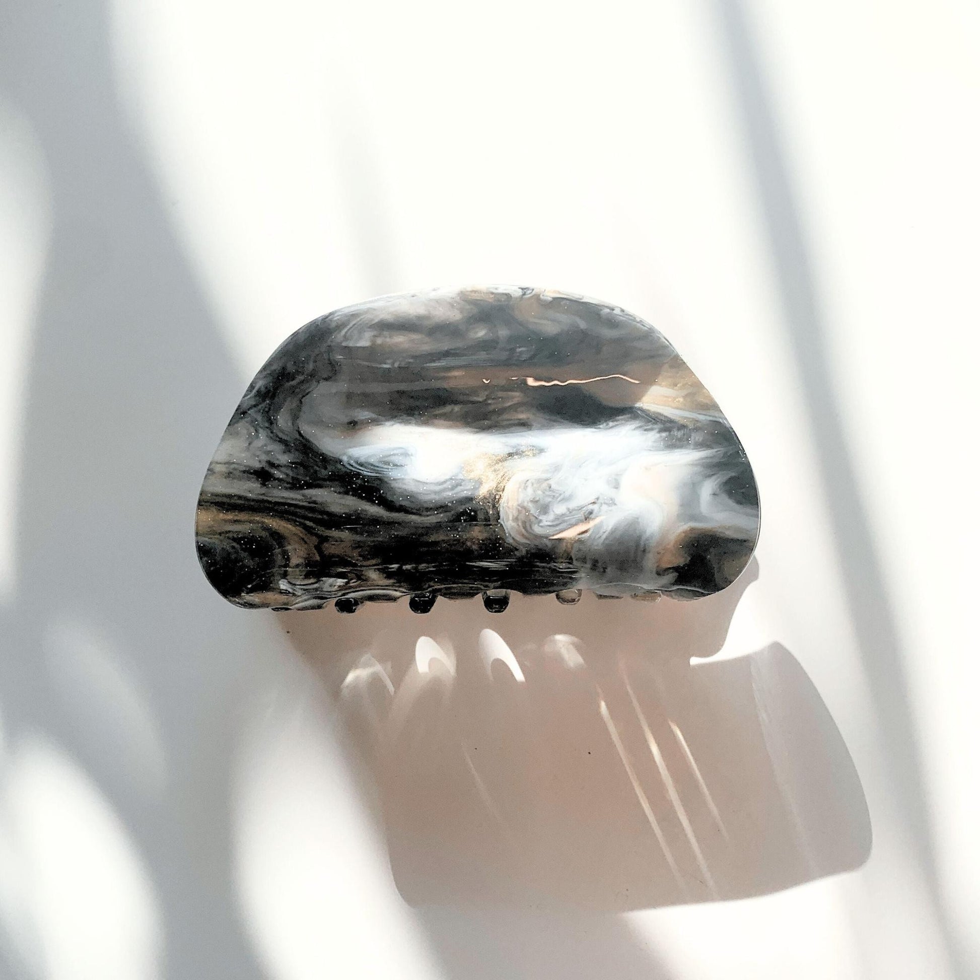 Velvet Claws Black Nebula Hair Clip | Claw Clip in Velvet Travel Bag