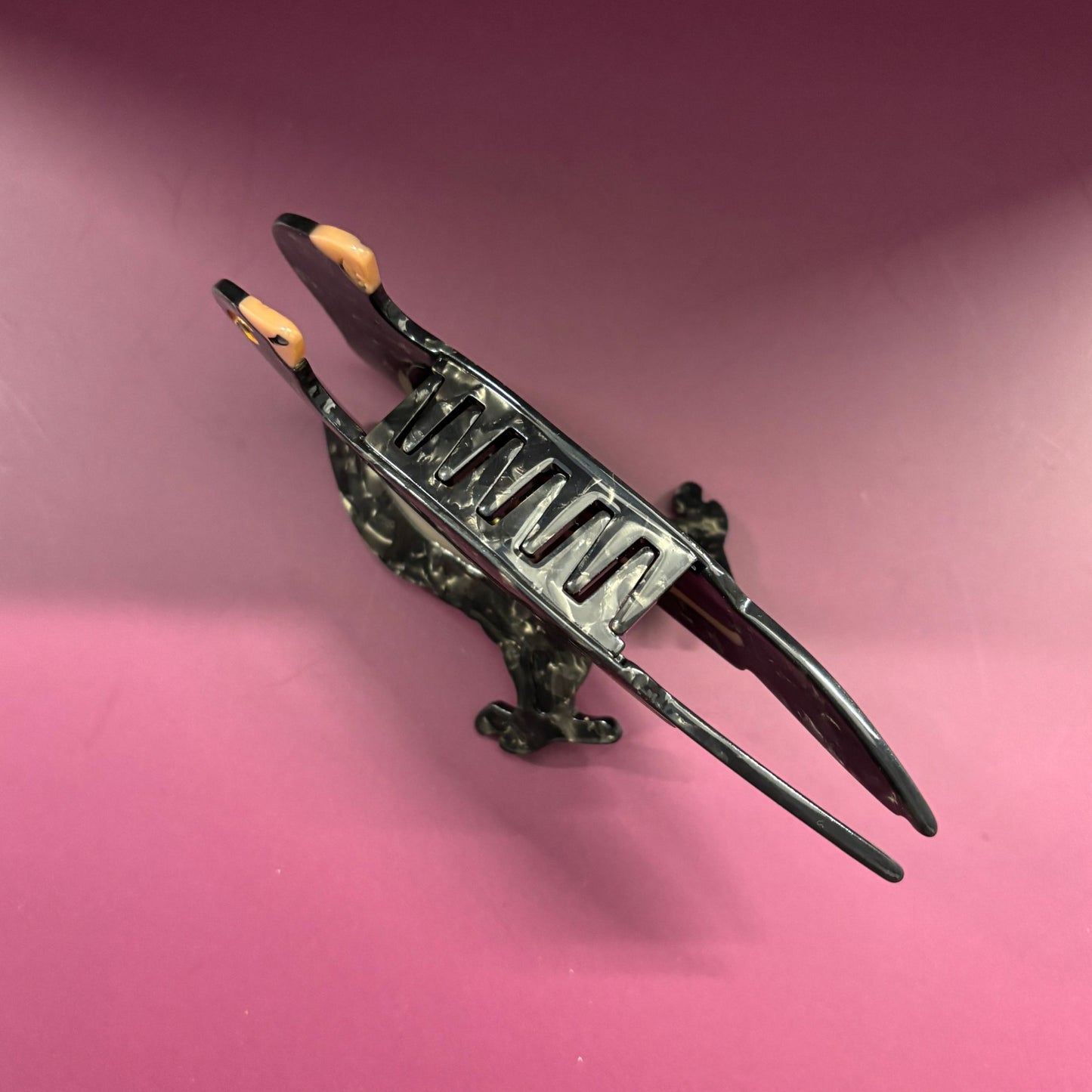 Velvet Claws Crow Bird Hair Claw | Claw Clip in Velvet Travel Bag