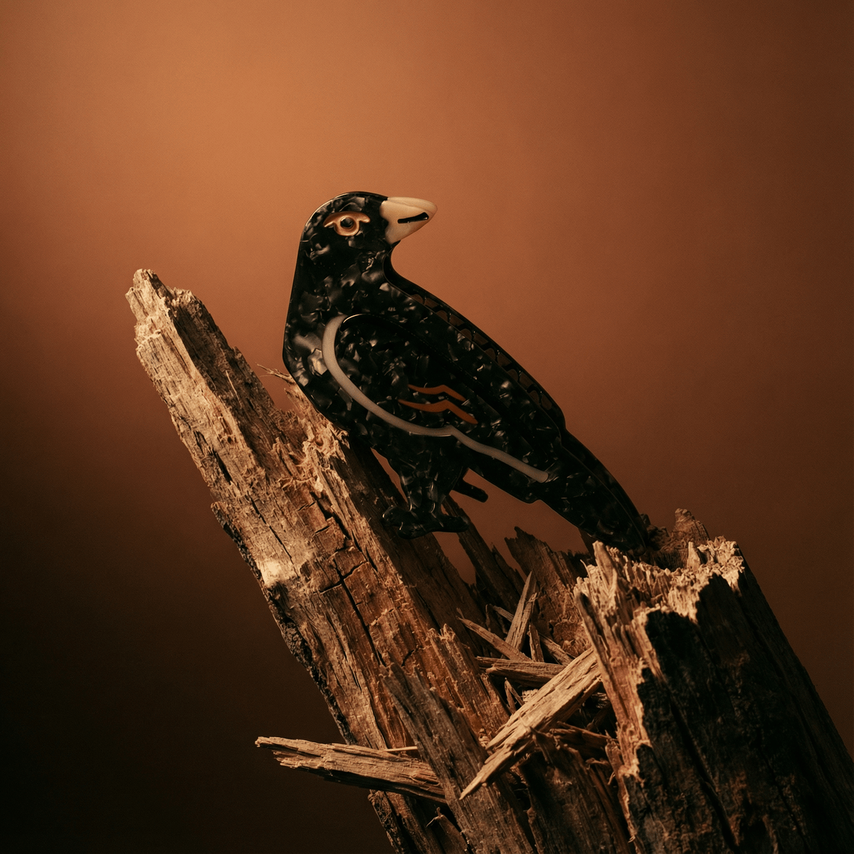 Velvet Claws Crow Bird Hair Claw