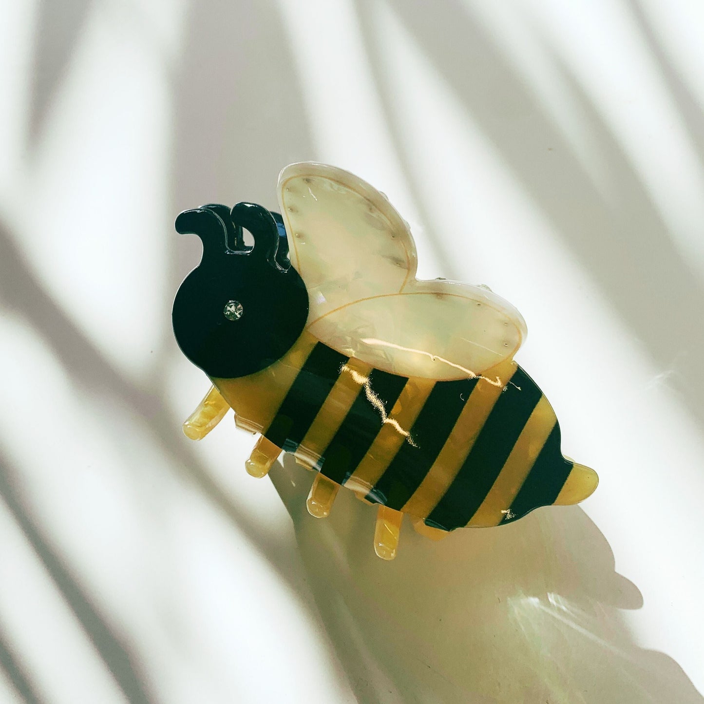 Velvet Claws Cute Bee Hair Clip | Claw Clip in Velvet Travel Bag