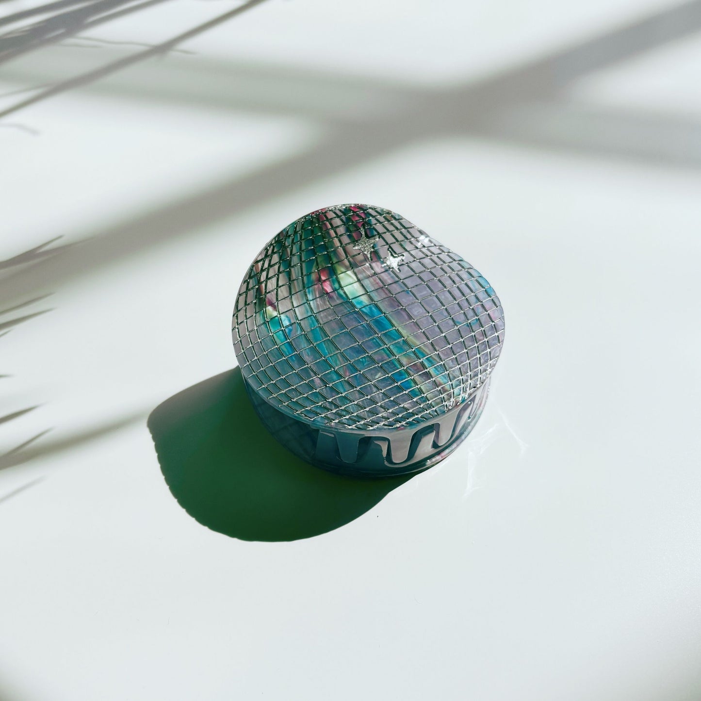 Velvet Claws Disco Ball Hair Clip | 70s Retro Claw Clip in Velvet Travel Bag