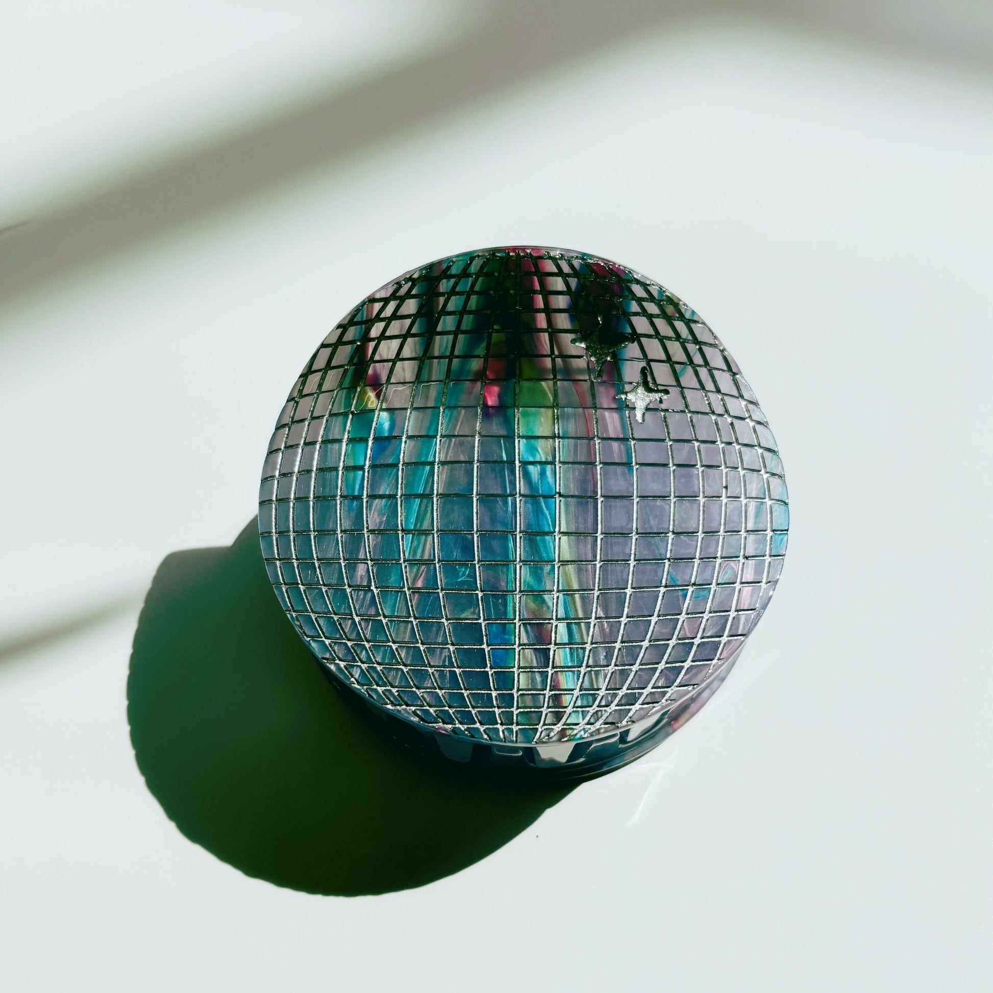 Velvet Claws Disco Ball Hair Clip | 70s Retro Claw Clip in Velvet Travel Bag