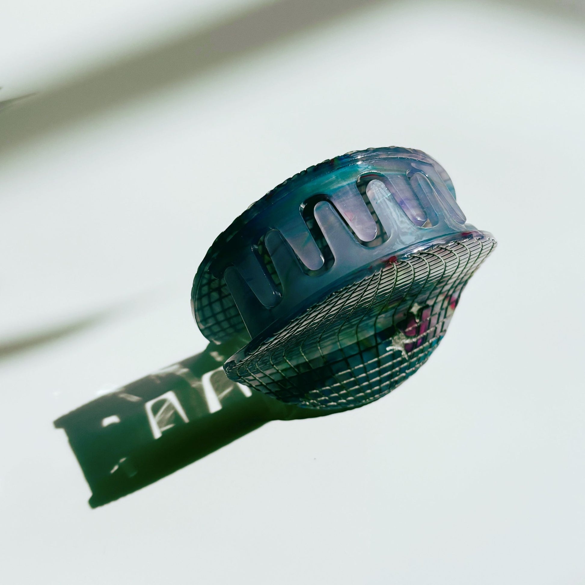 Velvet Claws Disco Ball Hair Clip | 70s Retro Claw Clip in Velvet Travel Bag