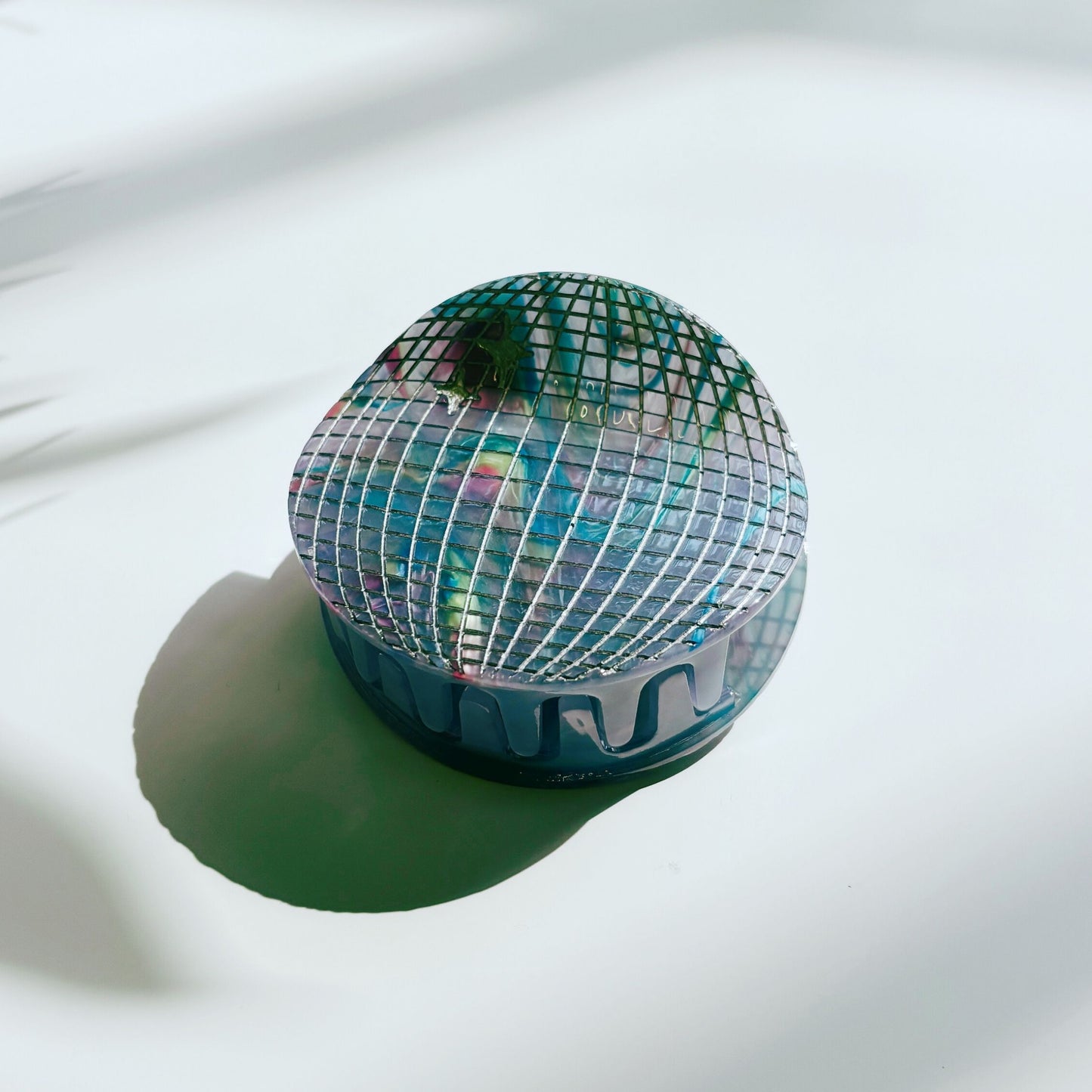 Velvet Claws Disco Ball Hair Clip | 70s Retro Claw Clip in Velvet Travel Bag