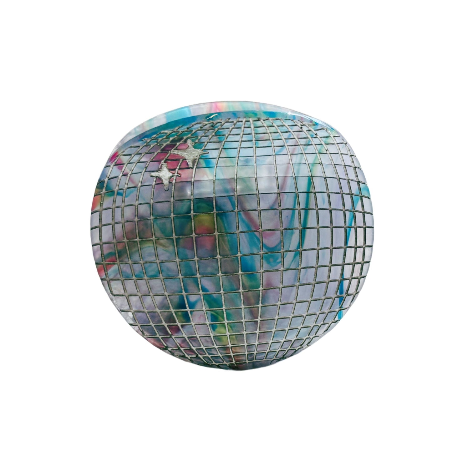 Velvet Claws Disco Ball Hair Clip | 70s Retro Claw Clip in Velvet Travel Bag