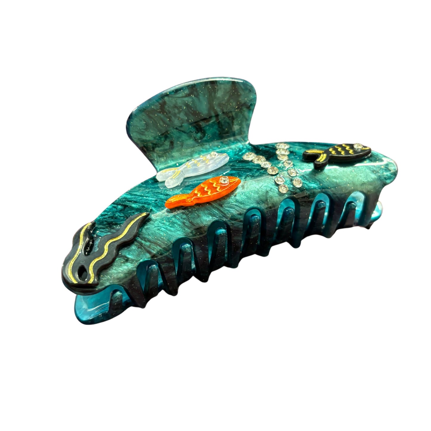 Velvet Claws Disco Goldfish Hair Claw Clip | Double-Sided Embellishment