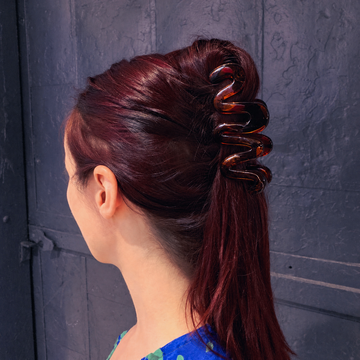 Velvet Claws Hair Clip | '80s Squiggle in Amber Hair Claw-Velvet Claws-The Bullish Store