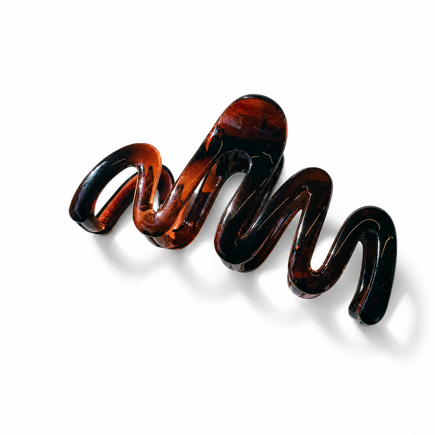 Velvet Claws Hair Clip | '80s Squiggle in Amber Hair Claw-Velvet Claws-The Bullish Store