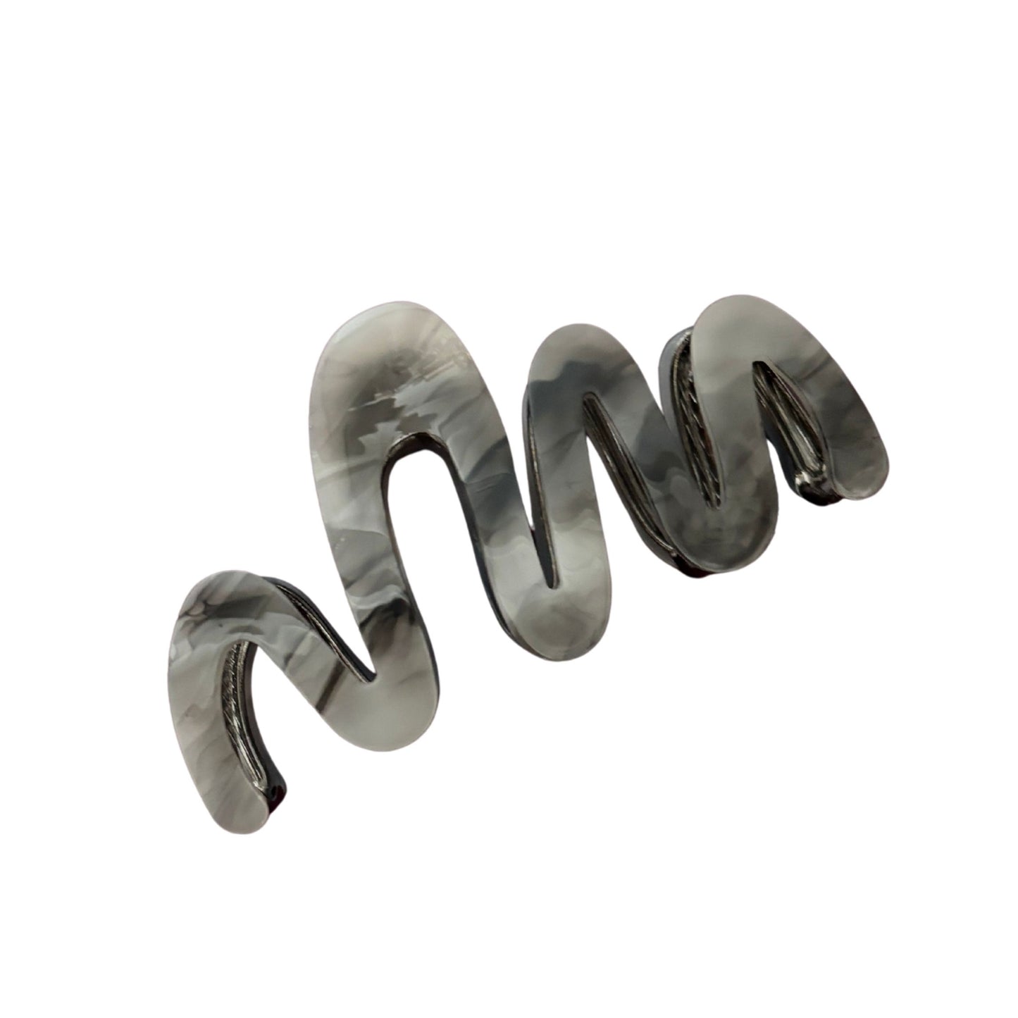 Velvet Claws Hair Clip | '80s Squiggle in Professional Marble