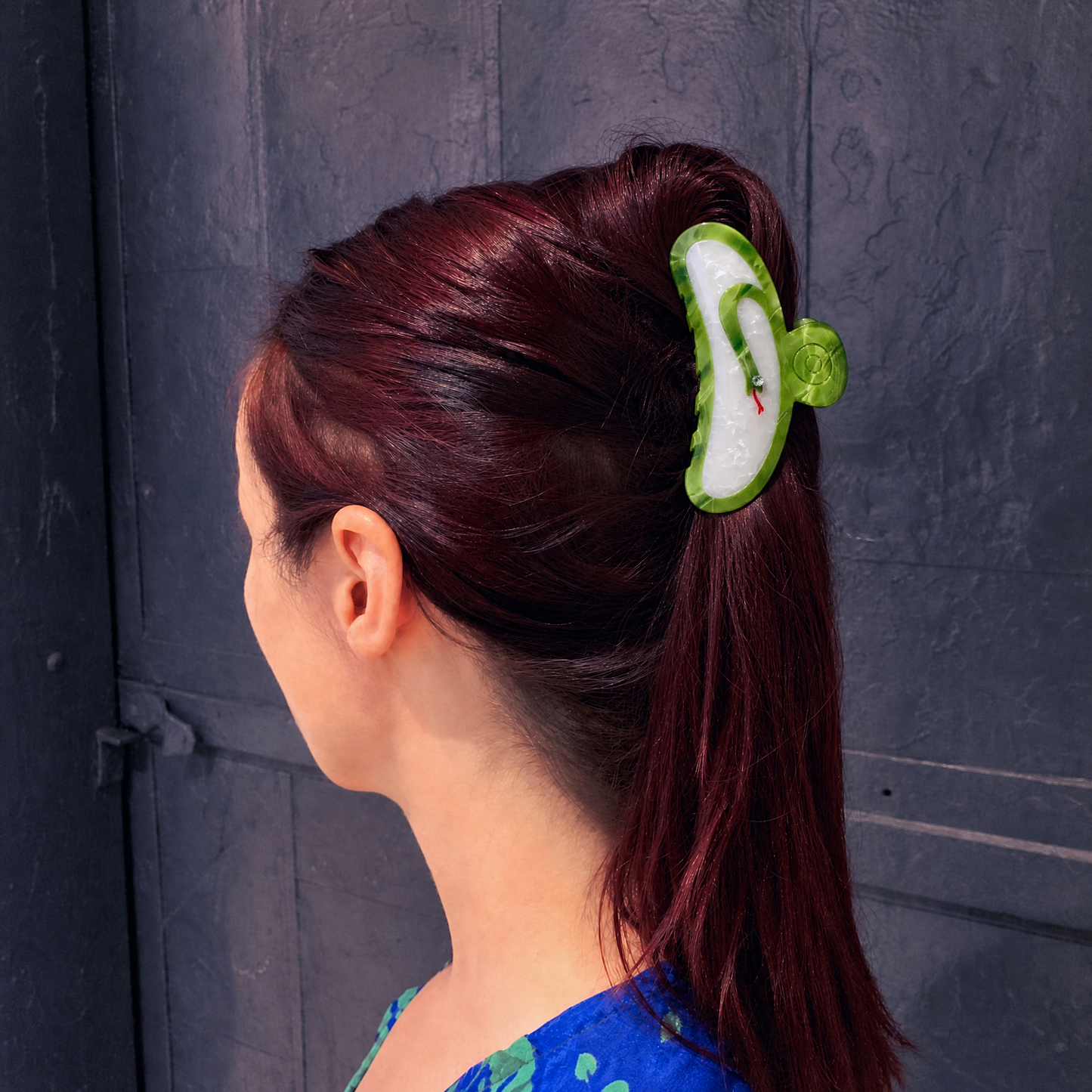 Velvet Claws Hair Clip | Green Snake Hair Claw-Velvet Claws-The Bullish Store