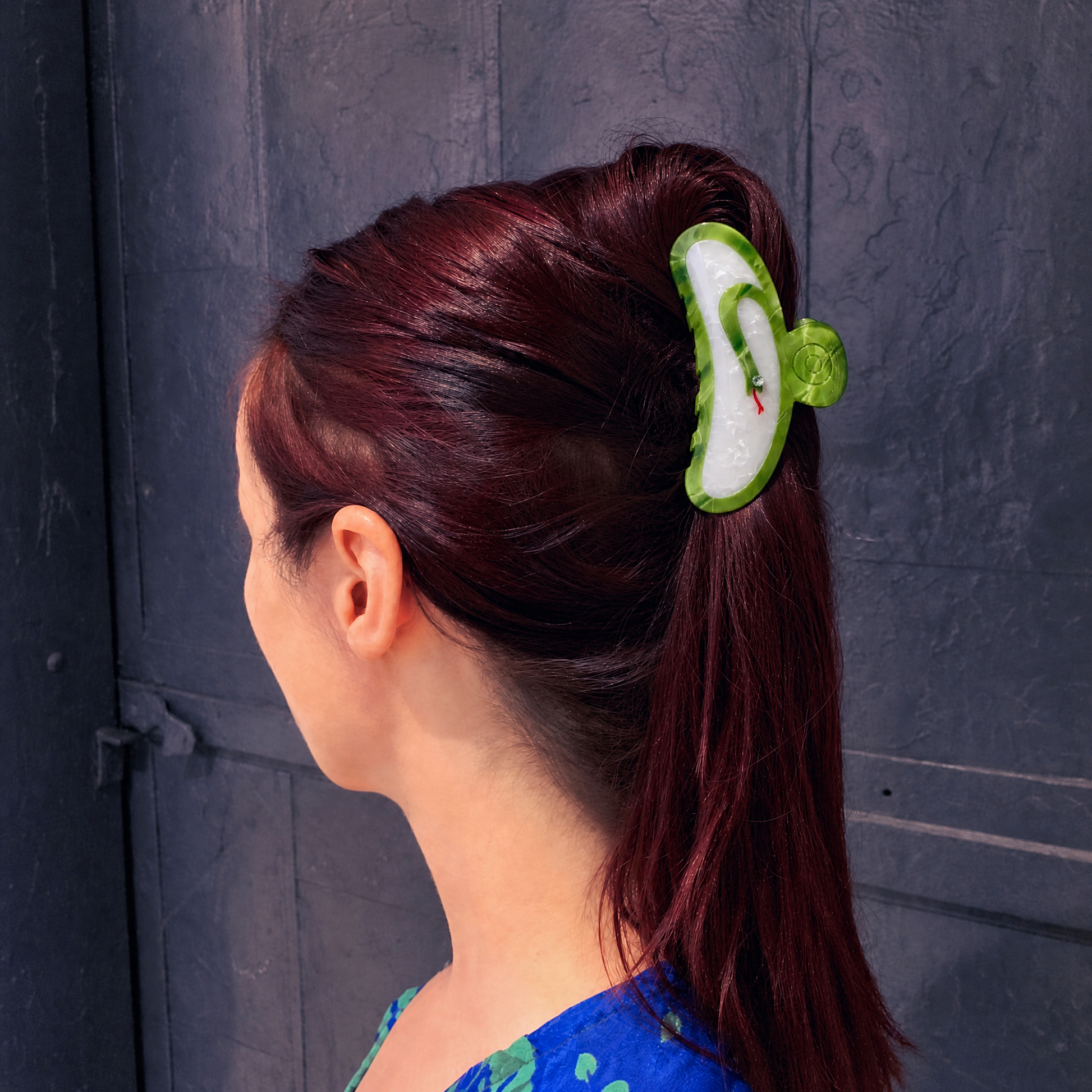 Velvet Claws Hair Clip | Green Snake Hair Claw-Velvet Claws-The Bullish Store