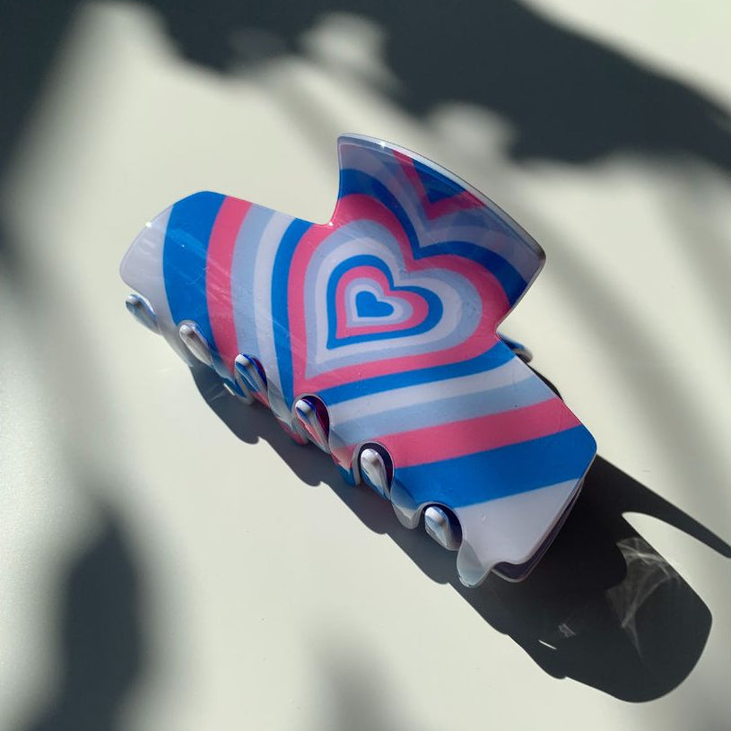 Velvet Claws Hair Clip | The Foxy in Blue Jeans | Claw Clip in Velvet Travel Bag