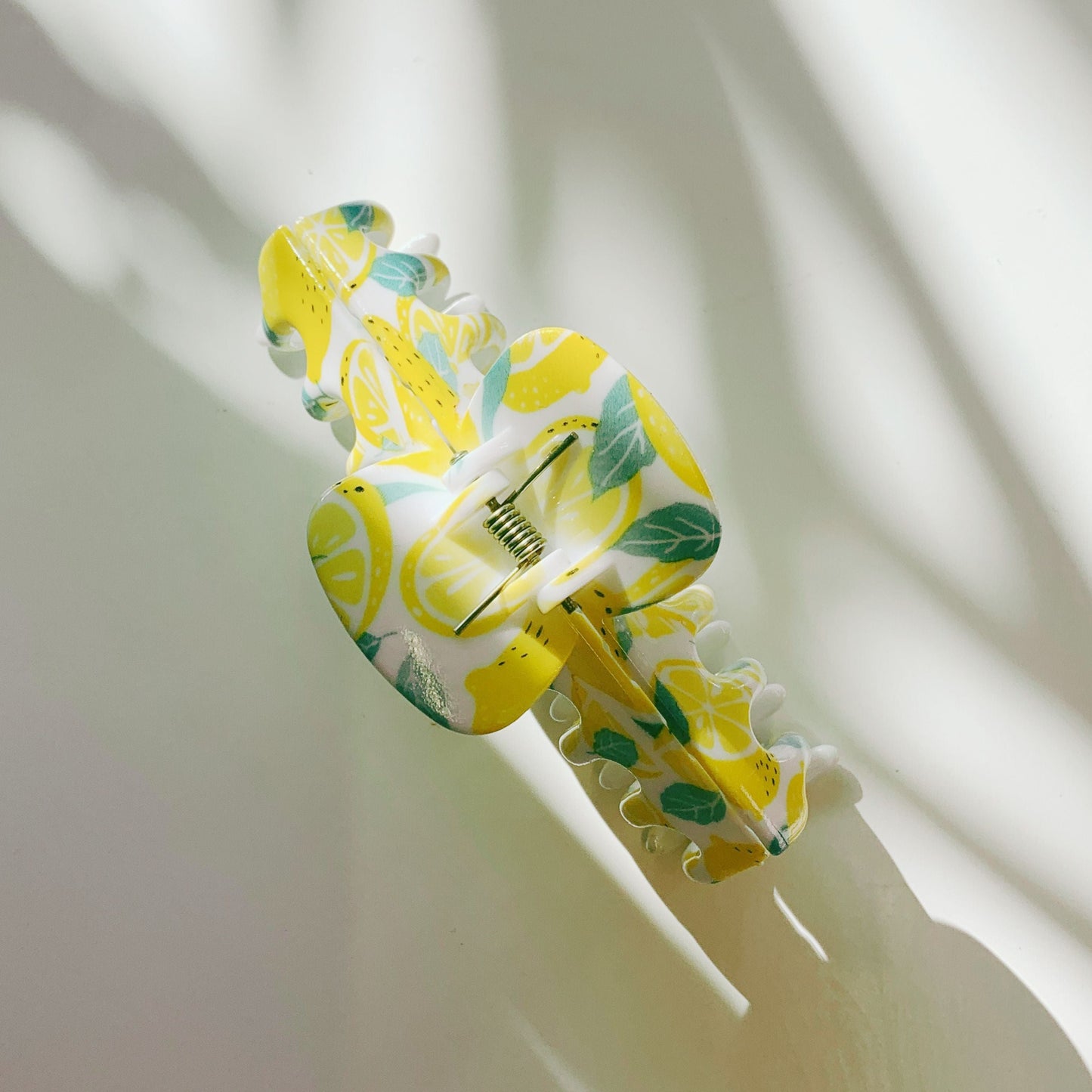 Velvet Claws Hair Clip | The Lobster in Fresh Lemons | Claw Clip in Velvet Travel Bag