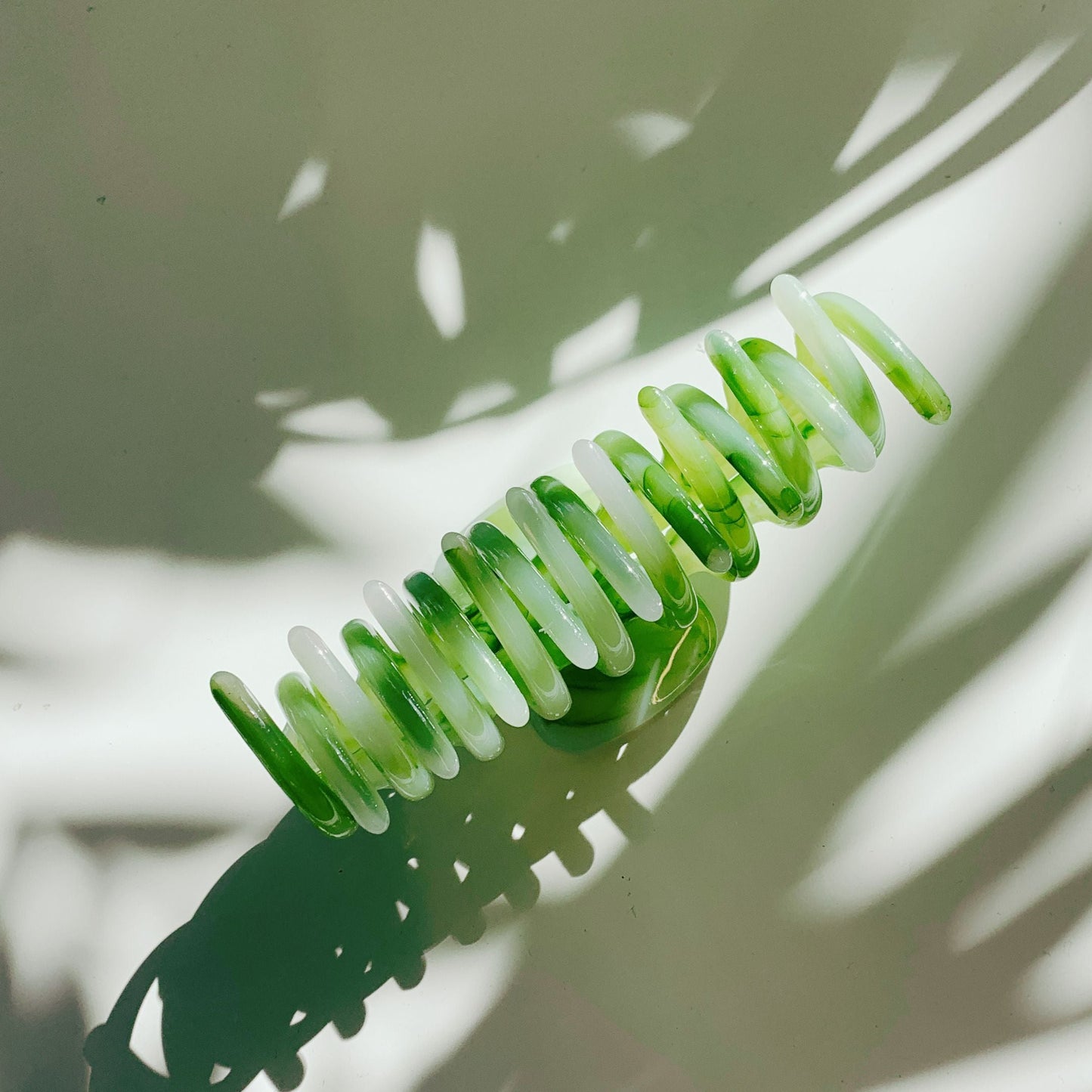 Velvet Claws Hair Clip | The Lobster in Matcha Swirl | Claw Clip in Velvet Travel Bag