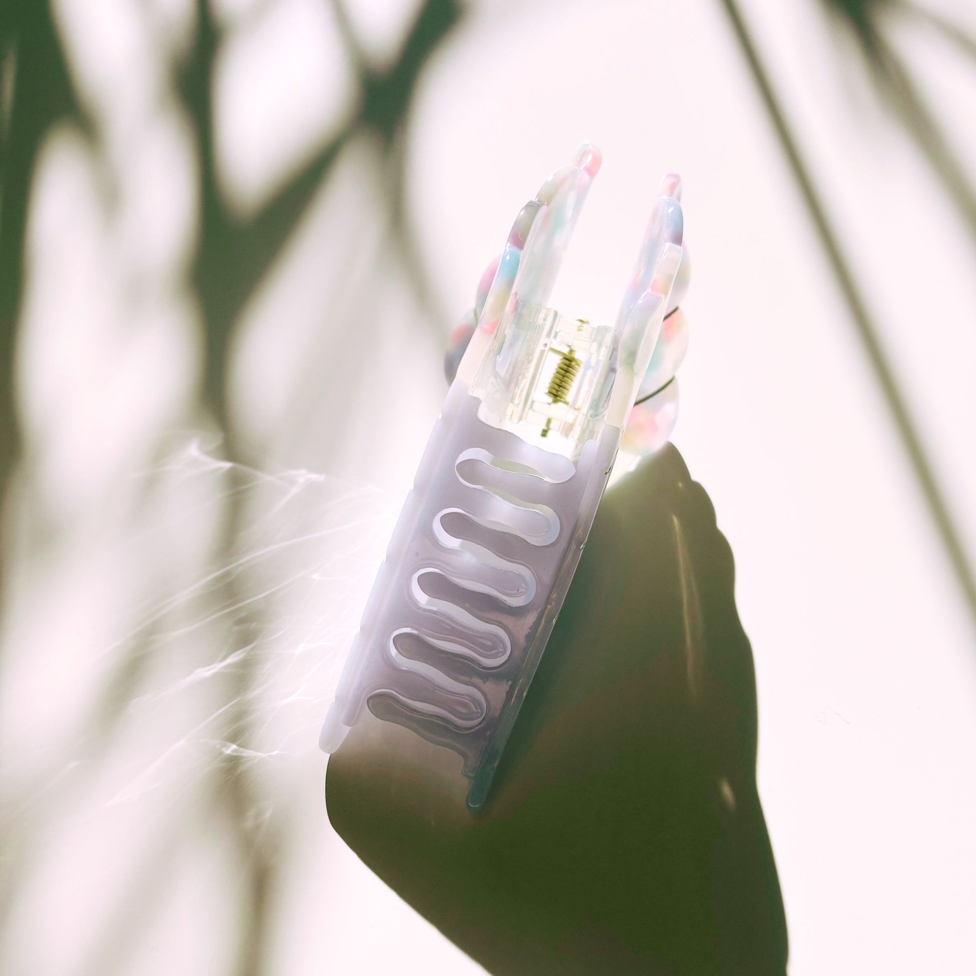 Velvet Claws Ice Cream Cone in Frosty Blue Hair Claw | Claw Clip in Velvet Travel Bag