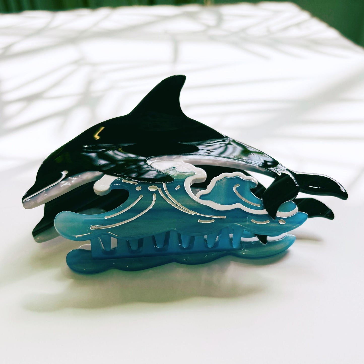 Velvet Claws Killer Whale Orca Hair Claw