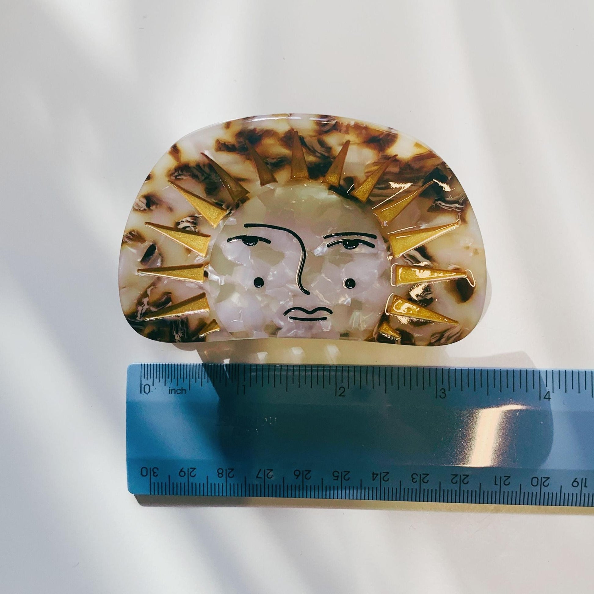 Velvet Claws Mr. Golden Sun Hair Clip | Claw Clip in Velvet Travel Bag