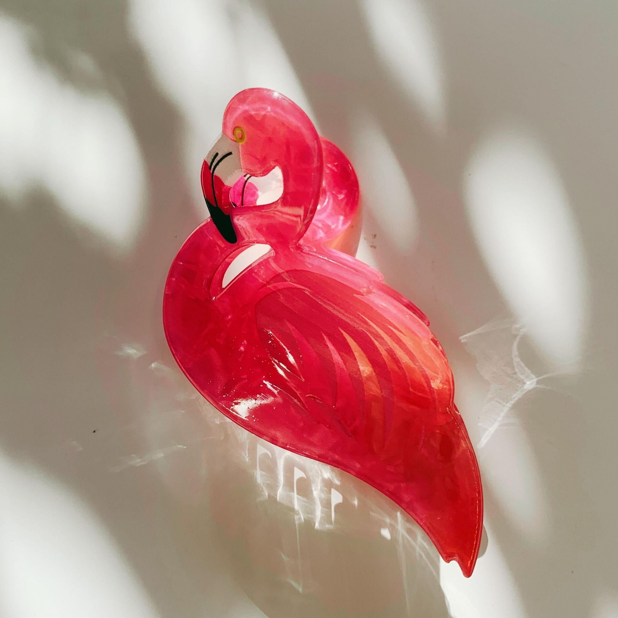 Velvet Claws Pink Flamingo Hair Clip – The Bullish Store